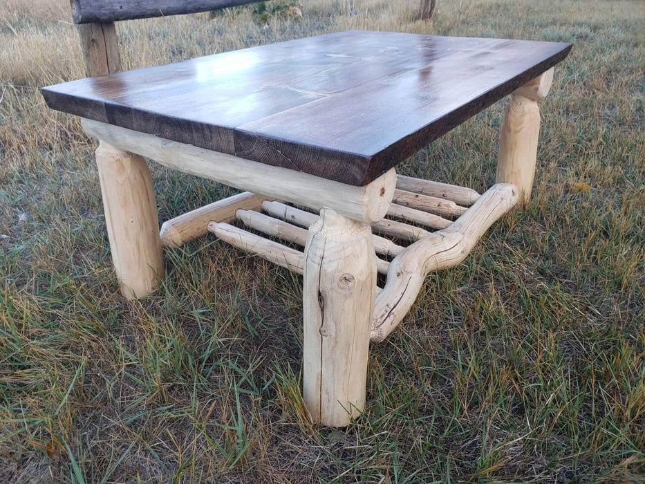 Canadian Log Furniture Living Room Log Coffee Table
