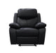 Levoluxe Chair Black Aveon 38.5" Pillow Top Arm Reclining Chair in Leather Match - Available in 2 Colours