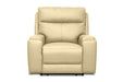 Levoluxe Chair Light Taupe Arlo 41.3" Power Reclining Chair with Power Headrest in Leather Match - Available in 2 Colours