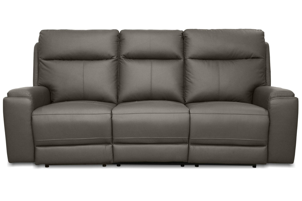 Levoluxe Sofa Ryder Charcoal Arlo 87" Power Reclining Sofa with Power Headrest in Leather Match - Available in 2 Colours