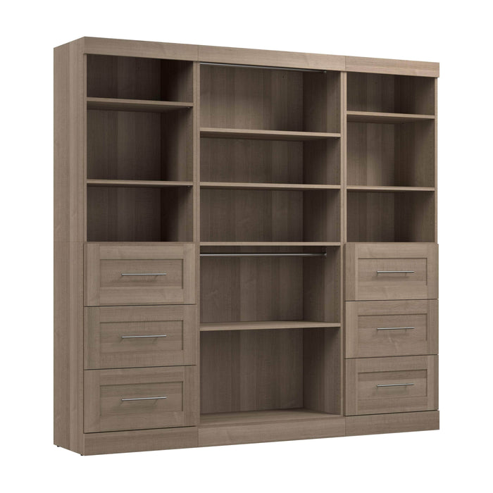 Modubox Closet Organizer Ash Grey Pur 86“ Closet Organizer - Available in 7 Colours
