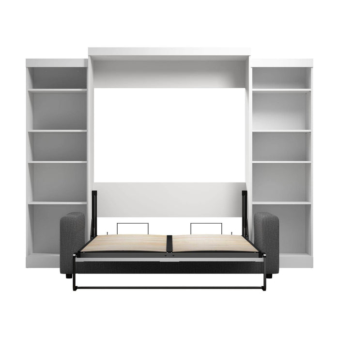 Modubox Murphy Wall Bed Pur Queen Murphy Wall Bed, 2 Storage Units and a Sofa (115“) - Available in 2 Colours