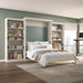 Modubox Murphy Wall Bed Pur Queen Murphy Wall Bed and 2 Storage Units (136”) - Available in 6 Colours