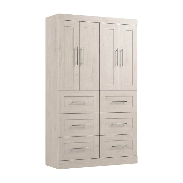 Pending - Modubox Closet Organizer Linen White Oak Pur 50W Closet Organization System with Drawers - Available in 7 Colours