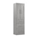 Pending - Modubox Closet Organizer Platinum Grey Pur 25W Wardrobe with Drawers - Available in 7 Colours