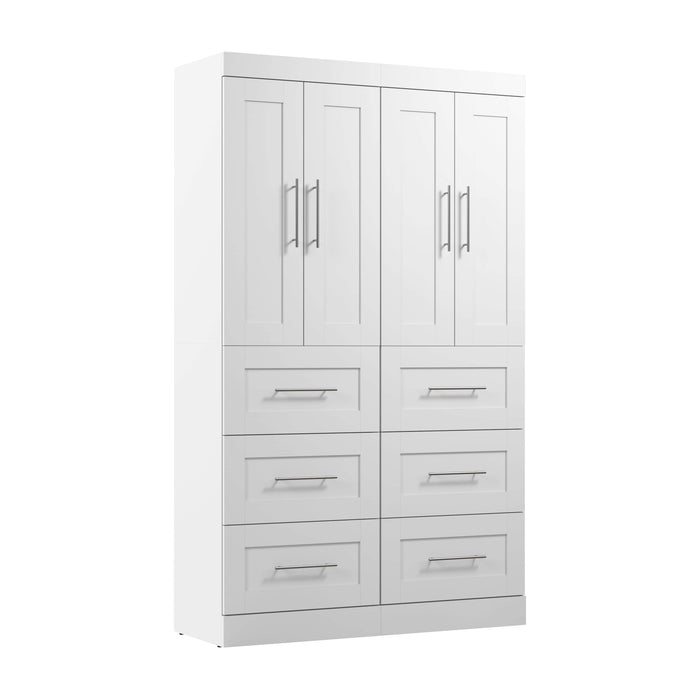 Pending - Modubox Closet Organizer White Pur 50W Closet Organization System with Drawers - Available in 7 Colours
