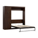 Pending - Modubox Murphy Wall Bed Chocolate Pur Murphy Bed with Closet Organizer (84W) - Available in 7 Colours