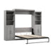 Pending - Modubox Murphy Wall Bed Platinum Grey Pur  Murphy Bed with Closet Storage Organizers (115W) - Available in 7 Colours
