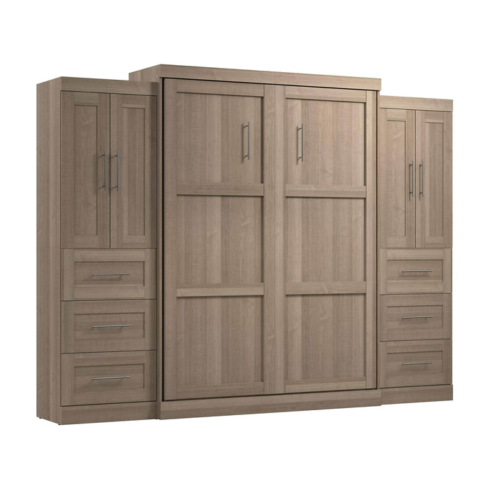 Pending - Modubox Murphy Wall Bed Pur Murphy Bed with Closet Storage Cabinets (115W) - Available in 7 Colours