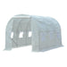 Pending - Aosom 11.5x6.6x6.6ft Walk-in Tunnel Greenhouse Garden Plant Growing House Portable - White