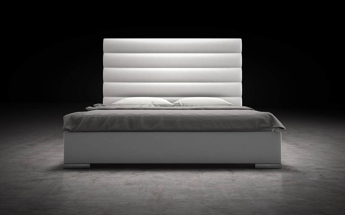Modloft Bed Prince Eco Pelle Leather Platform Bed - Available in 3 Colours and 5 Sizes