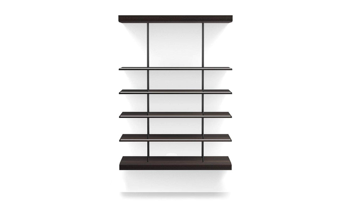 Modloft Bookcase Smoked Oak Bayard Floating Wall Bookshelf - Available in 2 Colours