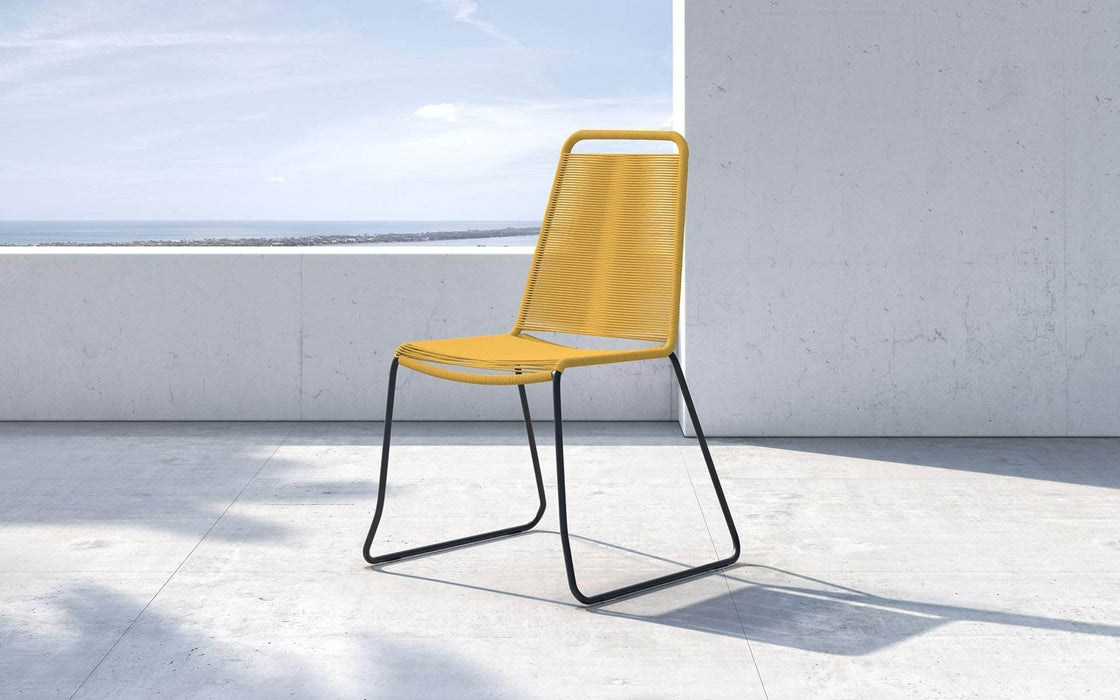 Modloft Dining Chair Curry Yellow Cord Barclay Stacking Dining Chair (Set of 2) - Available in 6 Colours