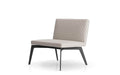 Modloft Lounge Chair Spring Mid-Century Modern Lounge Chair in Opala Leather