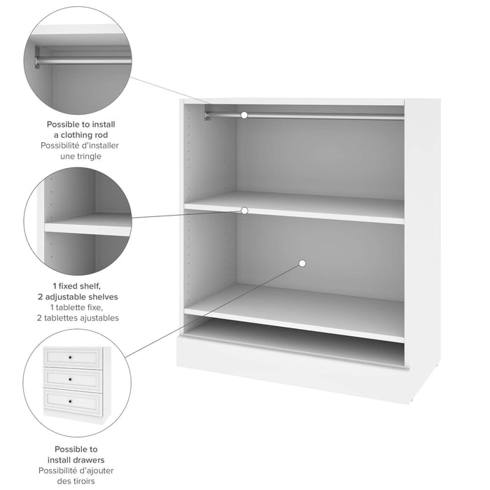 Modubox Bookcase Versatile Low Storage Unit With Rod - Available in 2 Colours
