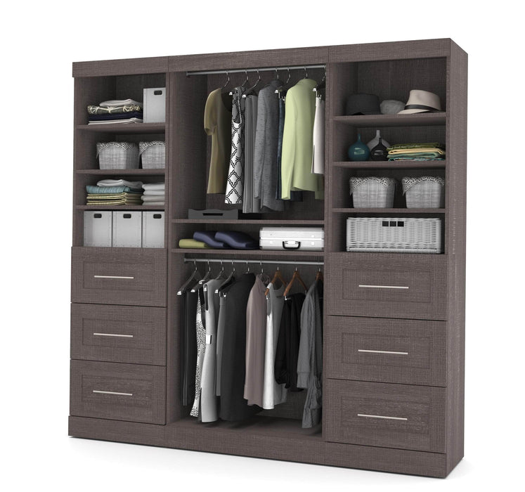 Modubox Closet Organizer Bark Grey Pur 86“ Closet Organizer - Available in 3 Colours