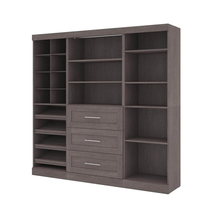 Modubox Closet Organizer Bark Grey Pur 86“ Closet Organizer with Storage Cubbies - Available in 3 Colours