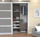 Modubox Closet Organizer Bark Grey & White Cielo 39” Closet Organizer with 1 Low Storage Unit - Bark Grey & White