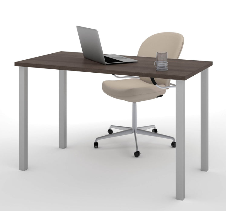 Modubox Desk Antigua Universel 24“ x 48“ Table Desk with Square Metal Legs - Available in 10 Colours