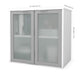 Modubox Desk Hutch i3 Plus Desk Hutch with Frosted Glass Doors - Available in 3 Colours