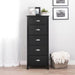 Modubox Drawer Chest Black Yaletown 5-Drawer Tall Chest - Multiple Options Available