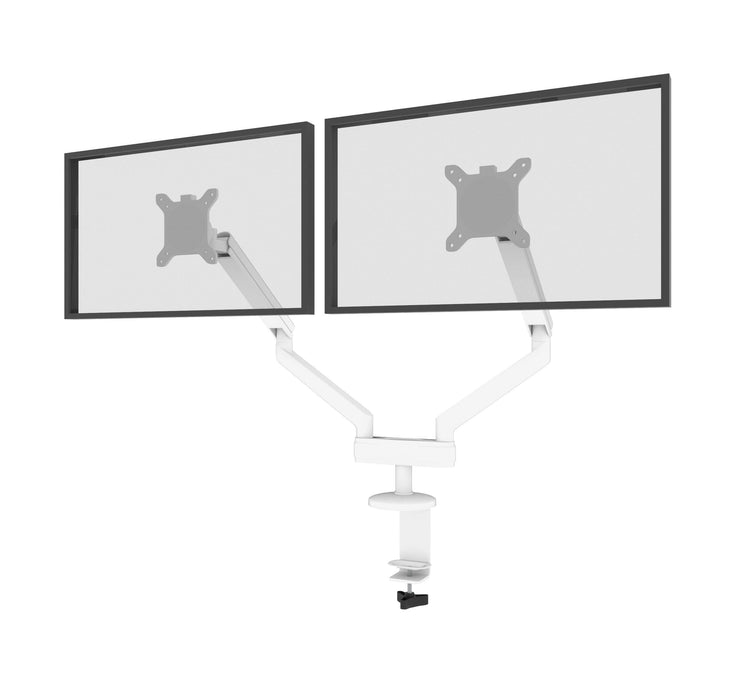 Modubox Monitor Arm White Universel Dual Monitor Arm - Available in 2 Colours