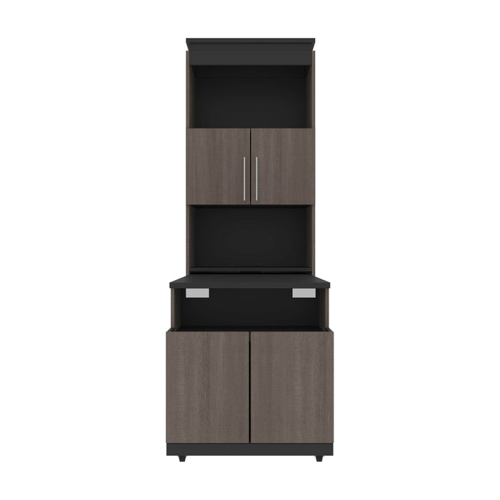 Modubox Storage Cabinet Orion Shelving Unit with Fold-Out Desk - Available in 2 Colours