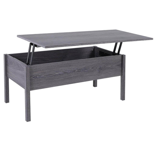 Pending - Aosom Coffee Table Light Grey 39" Modern Lift Top Coffee Table Storage Shelf with Storage Compartment - Available in 2 Colours