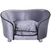 Pending - Aosom Poppy Couch Pet Sofa Bed Dog Cat Cozy Puppy House Couch Furniture with Removable Cushion - Silver Grey