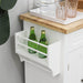 Pending - Aosom Rolling Kitchen Island Trolley Cart Spice Rack Towel Rack Drawer Wood Top  - White