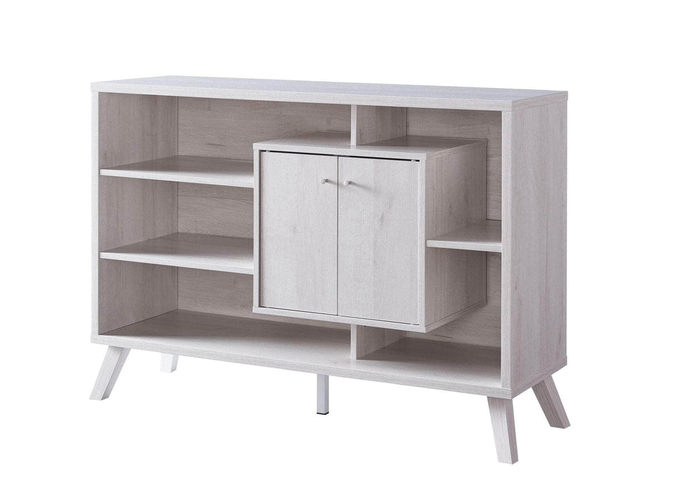 Pending - Brassex Inc. Buffet White Oak Multi-Tier Buffett / Server With Storage - Available in 3 Colours