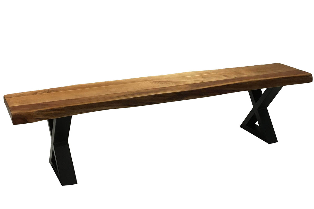 Pending - Corcoran Bench Live Edge Acacia Bench L 72" - Available with 6 Leg Styles