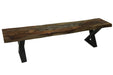 Pending - Corcoran Bench Live Edge Grey Sheesham Bench L 84" - Available with 6 Leg Styles
