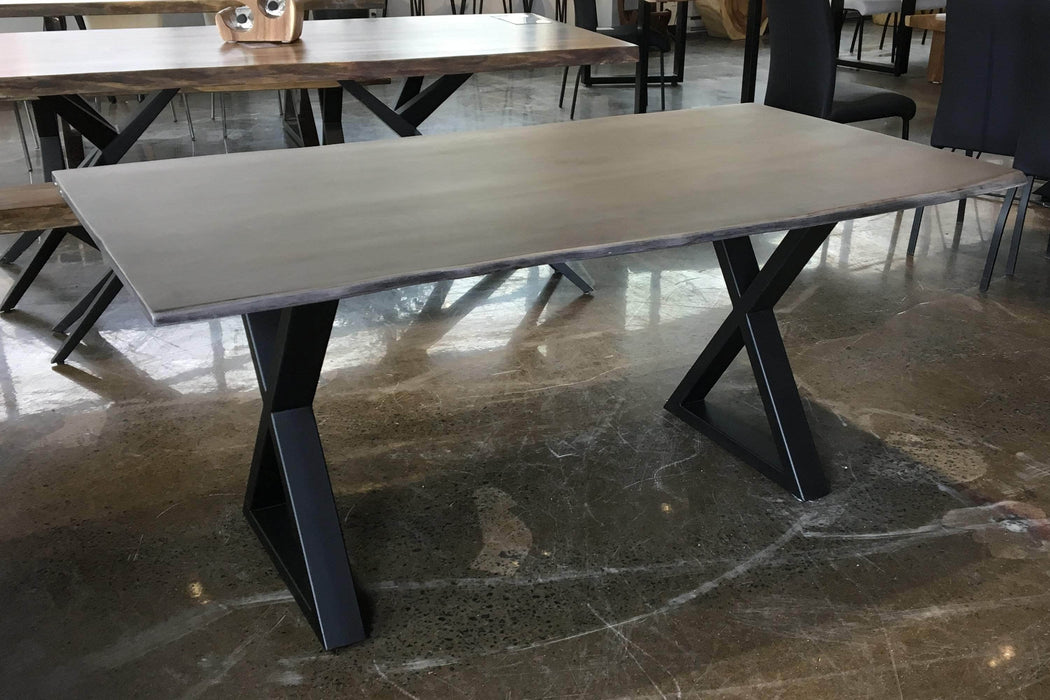  Corcoran Table Grey Acacia 67" Live Edge Acacia Table - Available with 4 Wood Types
