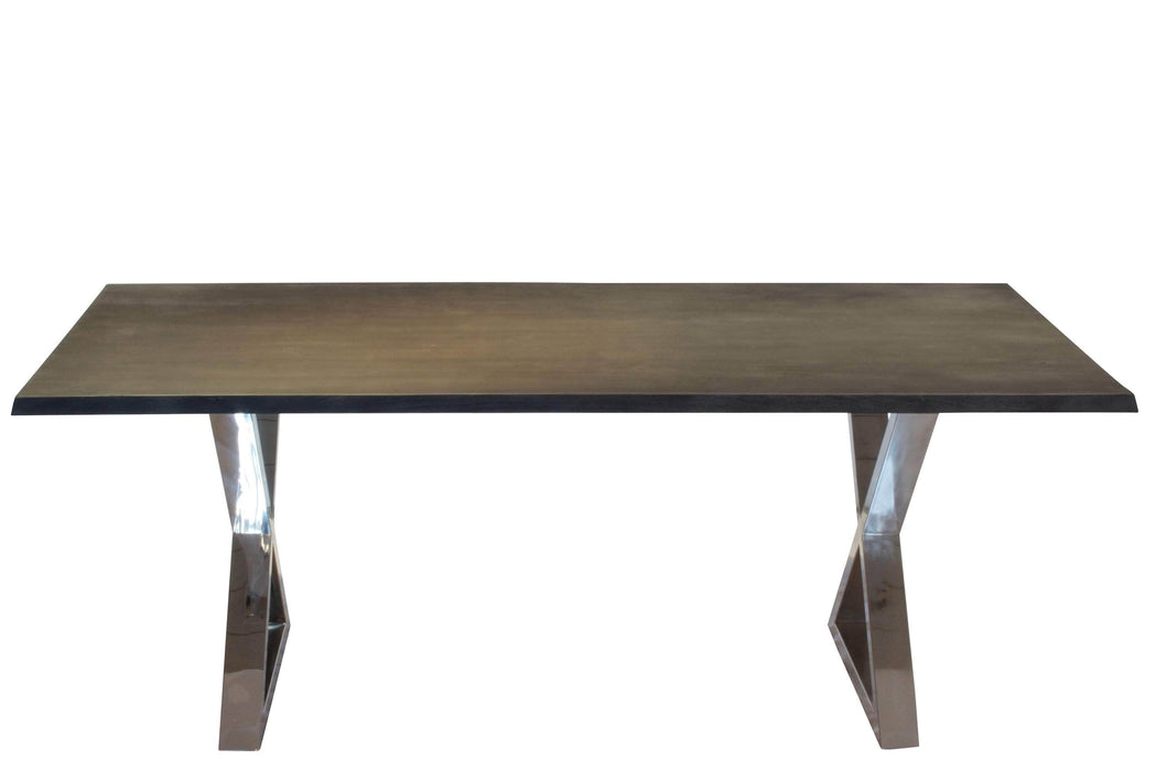 Corcoran Table Grey Acacia 80'' Dining Table - Available with 4 Leg Styles