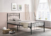 Pending - IFDC Twin / Black Metal Platform Bed - Available in 2 Colours and Sizes