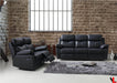 Pending - Levoluxe Black Aveon 2 Piece Pillow Top Arm Reclining Sofa and Loveseat Set in Leather Match - Available in 2 Colours