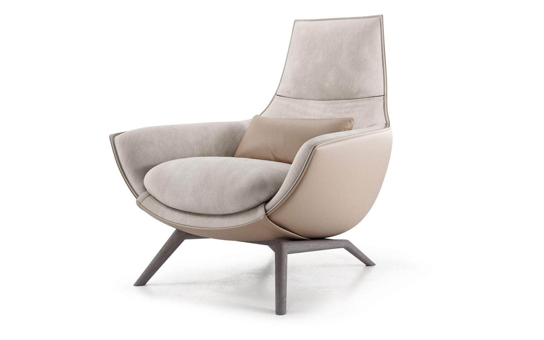 Pending - Modloft Lounge Chair Beige Velvet Gracie Lounge Chair - Available in 2 Colours