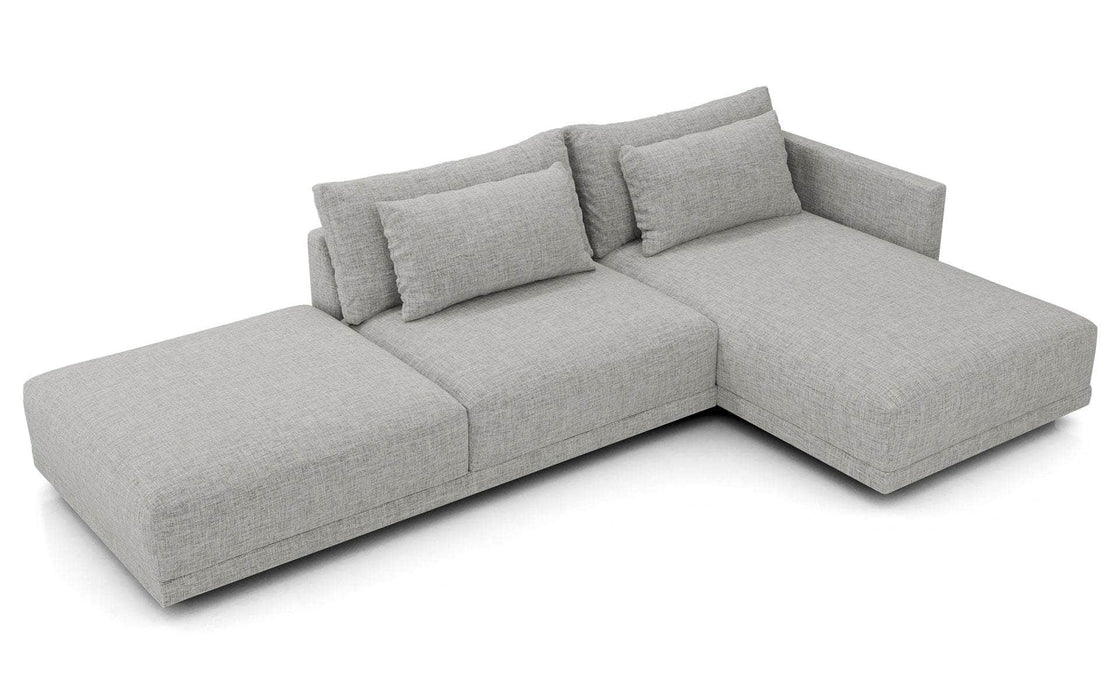 Pending - Modloft Sectionals Basel Modular Sofa Set 11 in Slate Pebble Fabric - Available in 2 Configurations