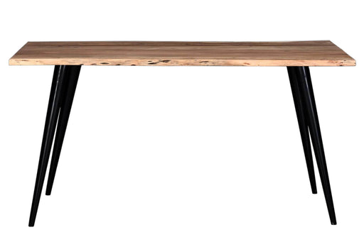 Pending - Primo International Dining Table Palmerston 48" Natural Wood Live Edge Dining Table In Brown/Black