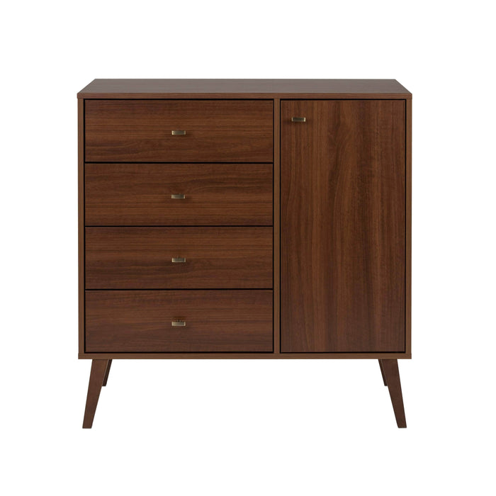 Pending - Review Drawer Chest Milo MCM 4 Drawer Chest with Door - Available in 4 Colours