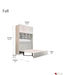 Pending - True Contemporary Hyde White Murphy Cabinet Bed with Gel Memory Foam Mattress - Available in 4 Sizes