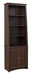 Prepac Home Office Espresso Tall Slant-Back Bookcase with 2 Shaker Doors