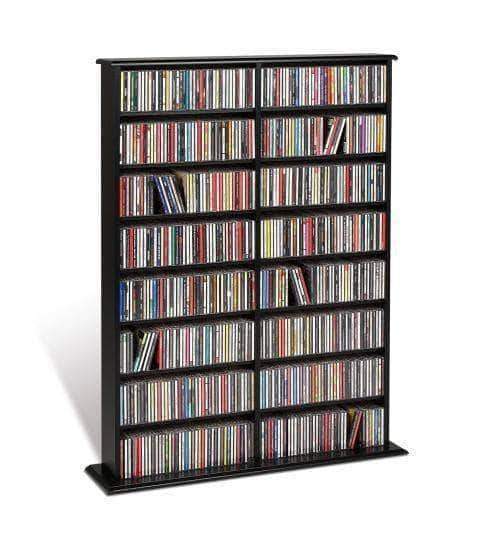 Prepac Multimedia Storage Black Double Width Wall Storage - Multiple Options Available