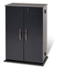 Prepac Multimedia Storage Black Locking Media Storage Cabinet