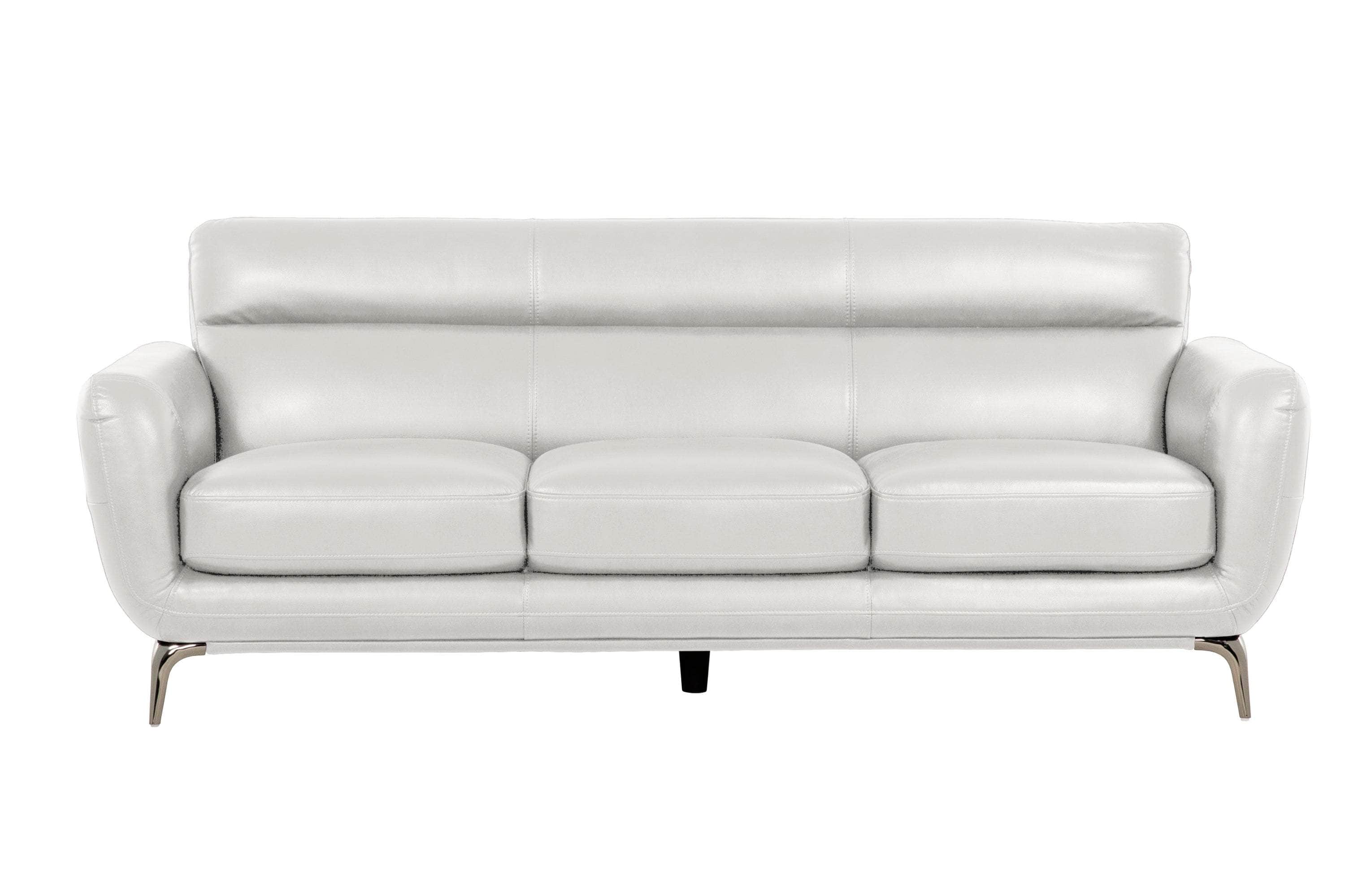 True Contemporary Sofa Grey William Tufted Faux Leather Sofa - Available in 2 Colours