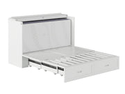 AFI Furnishings Murphy Cabinet Bed Hamilton Murphy Cabinet Bed Chest with 6" Gel Memory Foam Mattress, Storage Drawer and Built-in Charger - Available in 4 Colours and 3 Sizes