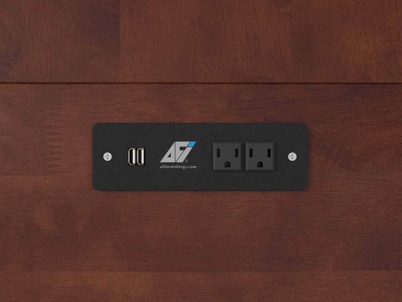 AFI Furnishings Murphy Cabinet Bed Hamilton Murphy Cabinet Bed Chest with 6" Gel Memory Foam Mattress, Storage Drawer and Built-in Charger - Available in 4 Colours and 3 Sizes