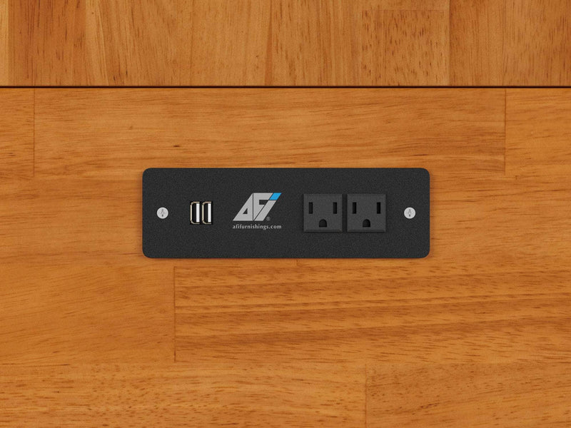 AFI Furnishings Murphy Cabinet Bed Hamilton Murphy Cabinet Bed Chest with 6" Gel Memory Foam Mattress, Storage Drawer and Built-in Charger - Available in 4 Colours and 3 Sizes