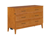 AFI Furnishings Murphy Cabinet Bed Light Toffee / Queen Santa Fe Murphy Bed Chest with 6" Gel Memory Foam Mattress and Built-in Charger - Available in 4 Colours and 3 Sizes